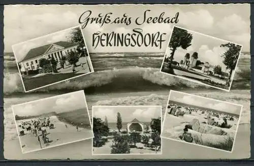(1294) Gruß aus Seebad Heringsdorf - gel. - DDR - E 2764   T 120/57  Heldge-Verlag