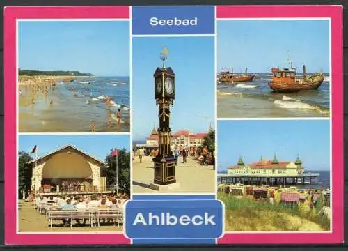 (1293) Seebad Ahlbeck / Mehrbildkarte - n. gel. - DDR - Bild und Heimat