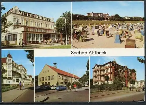(1292) Seebad Ahlbeck / Mehrbildkarte - n. gel. - DDR - Bild und Heimat