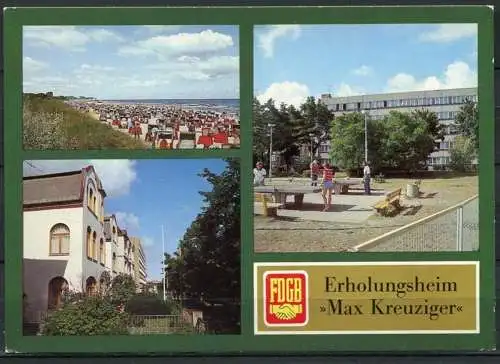 (1288) Seebad Ahlbeck / Erholungsheim "Max Kreuziger" / Mehrbildkarte - n. gel. - DDR - Bild und Heimat
