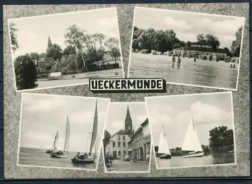 (1276) Ueckermünde / Mehrbildkarte s/w - gel. 1963 - DDR - Bild und Heimat