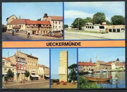 (1275) Ueckermünde / Mehrbildkarte - gel. - DDR - Bild und Heimat