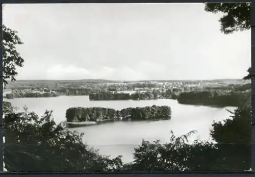 (1270) Feldberg / Blick vom Reiherberg auf Feldberg und den Haussee - gel. 1986 - DDR - Bild und Heimat