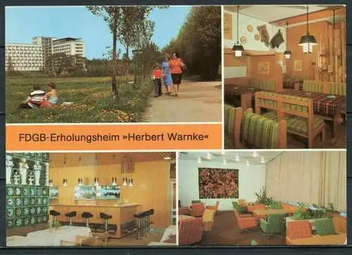 (1260) Klink / FDGB-Erholungsheim "Herbert Warnke" / Mehrbildkarte - n. gel. - DDR - Bild und Heimat