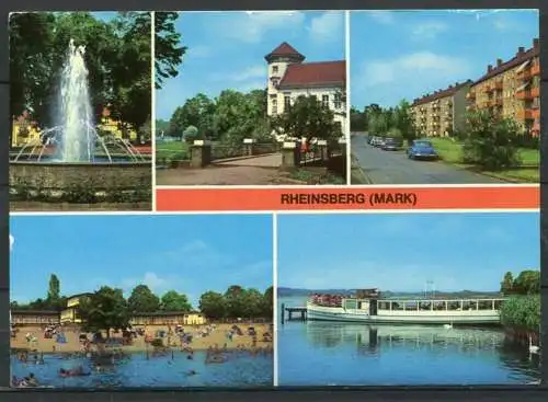 (1249) Rheinsberg (Mark) / Mehrbildkarte - gel. 1985 - DDR - Bild und Heimat