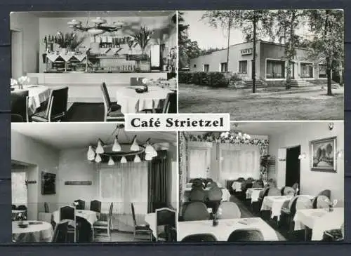 (1232) Café Striezel / Kreis Bernau/  Wandlitzsee / Mehrbildkarte s/w / Echt Foto - n. gel. - DDR