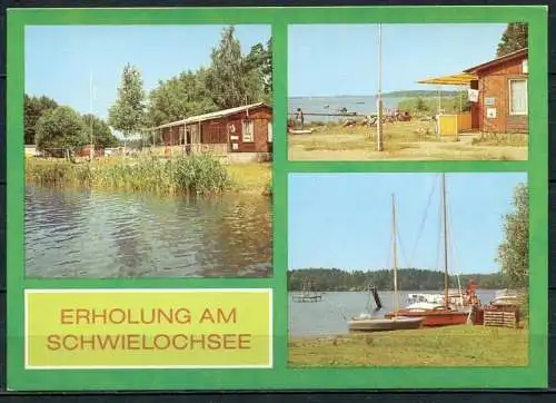 (1219) Erholung am Schwielochsee / Mehrbildkarte - n. gel. - DDR - Bild und Heimat