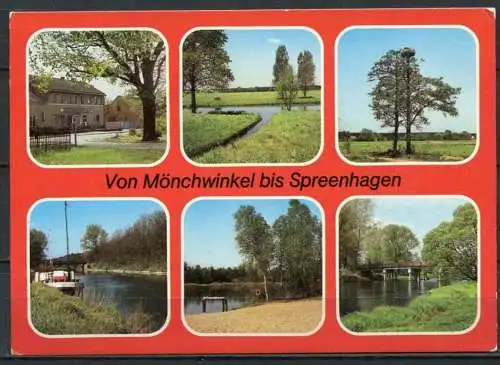 (1201) Von Mönchwinkel bis Spreenhagen / Mehrbildkarte - gel. 1987 - DDR - Bild und Heimat
