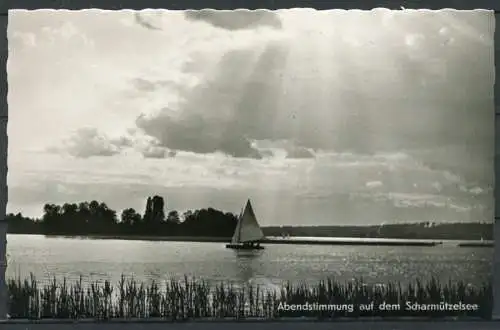 (1195) Abendstimmung auf dem Scharmützelsee - gel. 1958 - DDR - T  446/58  Rother, Bestensee b. Berlin