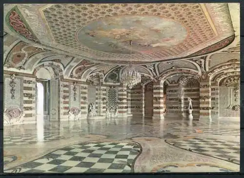 (1169) Potsdam / Schloß Sanssouci / Muschelsaal - n. gel. - DDR - Bild und Heimat