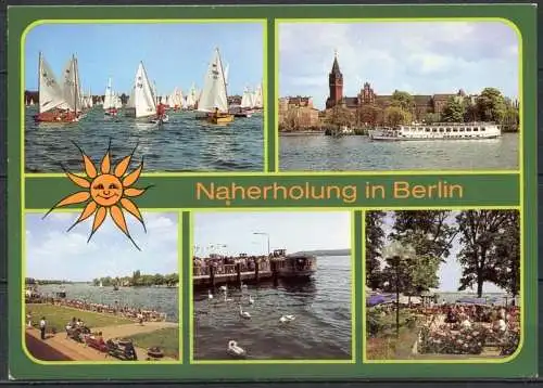 (1157) Naherholung in Berlin / Mehrbildkarte - n. gel. - DDR - Bild und Heimat