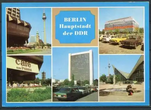 (1104) Berlin / Mehrbildkarte/ Oldtimer  - n. gel. - DDR - Bild und Heimat