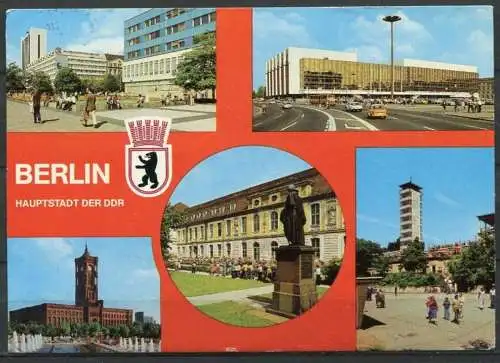 (1098) Berlin / Mehrbildkarte - gel. 1981 - DDR - Bild und Heimat