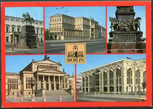 (1067)   Berlin / Mehrbildkarte - gel. 1987 - DDR - Bild und Heimat