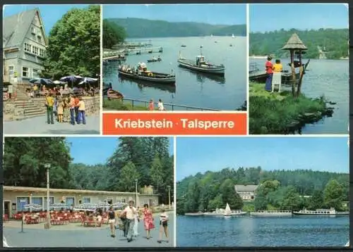 (1052) Kriebstein Talsperre / Mehrbildkarte - gel. - DDR - Bild und Heimat