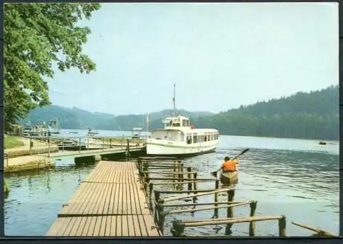 (1044) Talsperre Kriebstein/ Bootanlegestelle - gel. 1978 - DDR - Bild und Heimat