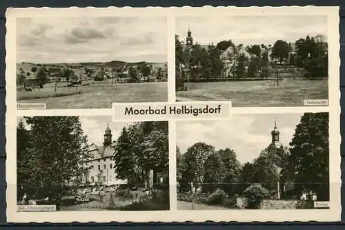 (1032) Moorbad Helbigsdorf / Mehrbildkarte s/w - gel. 1957 - DDR
