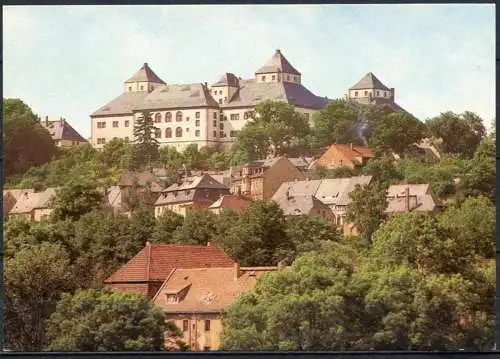 (1020) Augustusburg (Kr. Flöha) / Blick v. Osten auf Schloß u. Stadt - n. gel. - DDR - Bild u Heimat