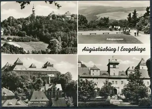 (1013) Augustusburg / Erzgebirge / Mehrbildkarte s/w - gel. 1969 - DDR