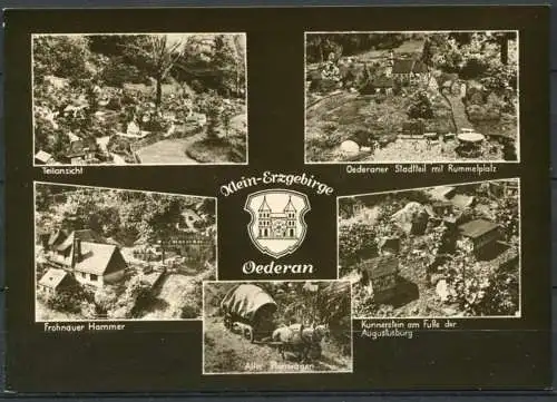 (0979) Oederan / Mehrbildkarte s/w - gel. 1965 - DDR - A 3/64  Erhard Neubert, Karl-Marx-Stadt