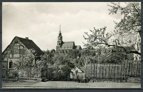 (0962) Oederan/Sa. / Blick zur Kirche - gel. 1966 - DDR - 14/1475  A 246/57   VEB Volkskunstverl. Reichenbach