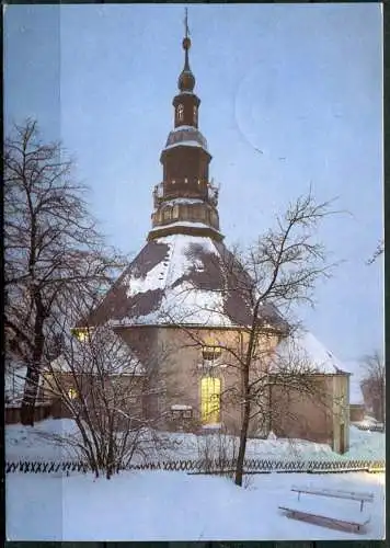 (0961) Ev.-Luth. Kirche in Seiffen / Erzg. / Winter - gel. 1985 - DDR