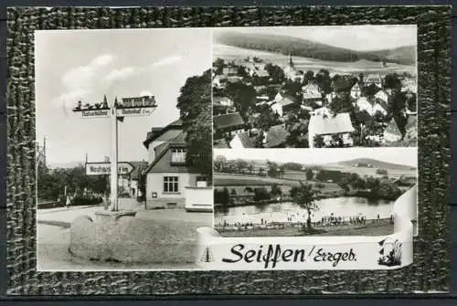 (0958) Seiffen / Erzgeb. / Mehrbildarte s/w - gel. ca. 1966 - DDR -  K 5 / 62   Erhard Neubert
