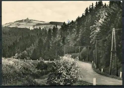 (0948) Blick zum Schwartenberg / Wald - gel. 1963 - DDR - 30 66 N   K 5/62  Erhard Neubert