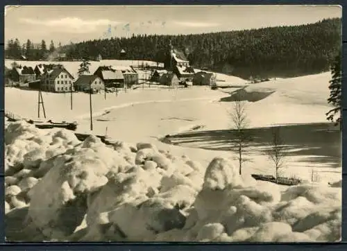 (0942) Kühnhaide, Krs. Marienberg/Sa. / Winter - Echt Foto - gel. - DDR - K 5/63  Erhard Neubert