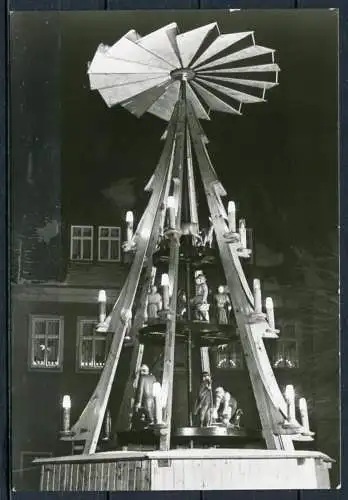 (0933) Schlettau (Sachsen) / Marktpyramide / Weihnachtsmotiv - gel. 1984 - DDR