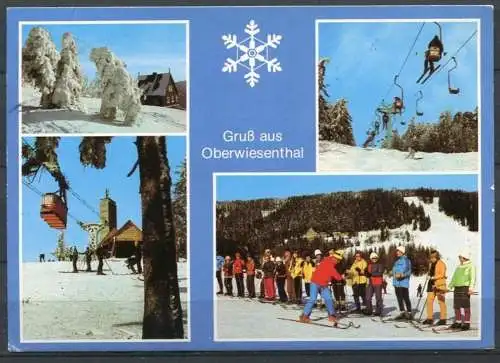 (0926) Gruß aus Oberwiesenthal/ Mehrbildkarte - gel. 1986 - DDR - Bild und Heimat