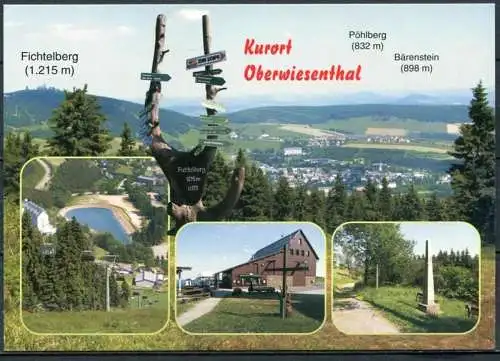 (0920) Kurort Oberwiesenthal / Mehrbildkarte - n. gel. - ANA 242 - Stempel: Berggasthof "Himmelsleiter"
