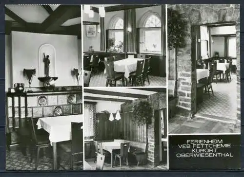 (0906) Ferienheime VEB Fettchemie Kurort Oberwiesenthal/ Mehrbildkarte s/w - gel. - DDR - Bild u Heimat