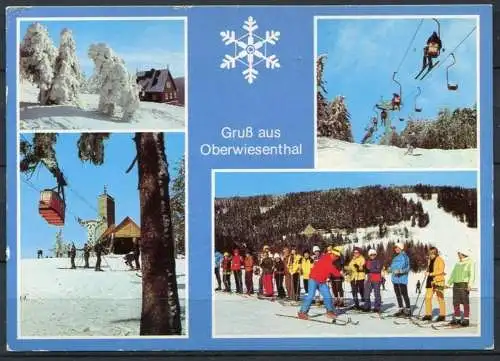 (0904) Gruß aus Oberwiesenthal/ Winter / Mehrbildkarte - gel. 1983 - DDR - Bild und Heimat