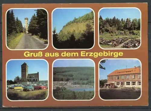 (0894) Gruß aus dem Erzgebirge/ Mehrbildkarte - nicht gelaufen - DDR - Bild und Heimat