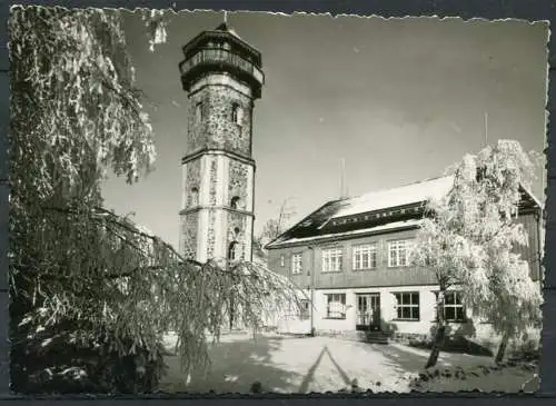 (0893) Berggasthaus Scheibenberg (Stempel) / Erzgeb. / im Winter - gel. 1961 - DDR