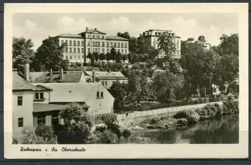 (0870) Zschopau i. Sa. / Oberschule - gel. 1954 - DDR - K 566/53  57/974/4100  5351  ERKA