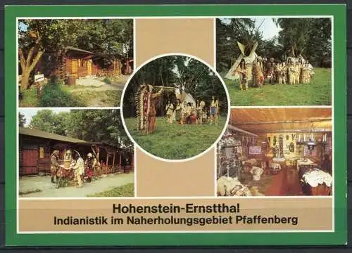 (0865) Hohenstein-Ernstthal/ Indianistik im Naherholungsgebiet Pfaffenberg - n. gel. - DDR - Bild und Heimat