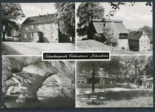 (0819) Karl-Marx-Stadt/ Schaubergwerk Rabensteiner Felsendome/ Mehrbildkarte s/w - gel. - DDR