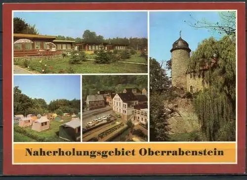 (0817) Karl-Marx-Stadt/ Naherholungsgebiet Oberrabenstein/ Mehrbildkarte - n. gel. - DDR - Bild und Heimat