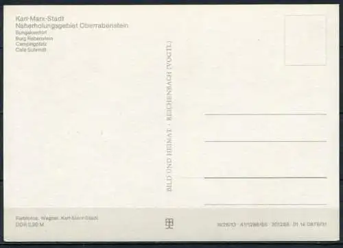(0809) Karl-Marx-Stadt/ Oberrabenstein/ Mehrbildkarte - n. gel. - DDR - Bild und Heimat