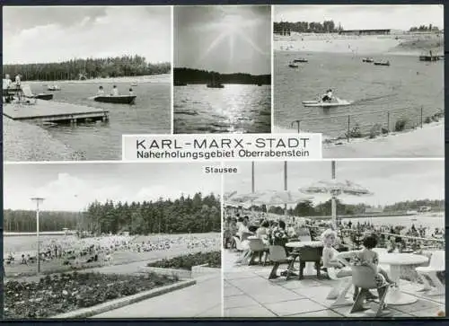 (0808) Karl-Marx-Stadt/  Oberrabenstein/ Mehrbildkarte s/w - Echt Foto - n. gel. - DDR - Bild und Heimat