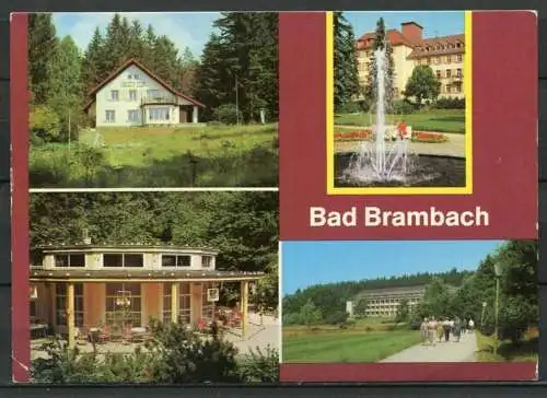 (0756) Bad Brambach/ Mehrbildkarte - gel. - DDR - Bild und Heimat  A1/2927/82    01 14 0475