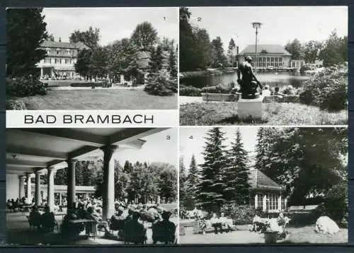 (0754) Bad Brambach/ Mehrbildkarte s/w - gel. 1983 - DDR - Bild und Heimat   A 1/B 357/80  01 14 13 191