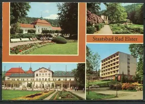 (0751) Staatsbad Bad Elster/ Mehrbildkarte - gel. 1981 - DDR - Bild und Heimat    A1/229/81  01 14 ...?