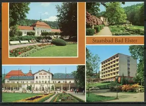 (0750) Staatsbad Bad Elster/ Mehrbildkarte - gel. 1981 - DDR - Bild und Heimat  A1/758/80     01 14 0340