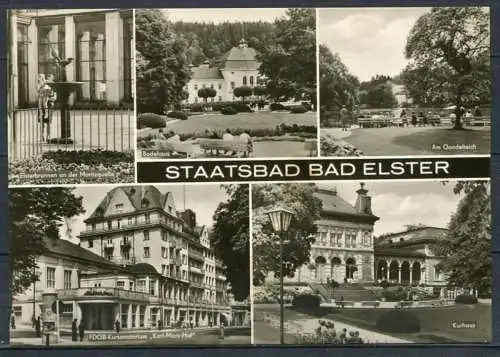 (0745) Staatsbad Bad Elster/ Mehrbildkarte s/w - gel. ca. 1963 - DDR - Bild und Heimat   326/69   14/6760