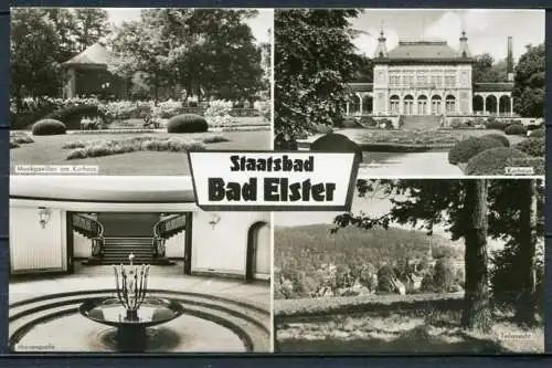 (0736) Staatsbad Bad Elster/ Mehrbildkarte s/w - gel. 1968 - DDR - Bild und Heimat  A 1/B 214/67  14/2280/1