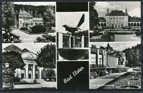 (0735) Bad Elster/ Mehrbildkarte s/w - gel. 1963 - DDR - Nr. 2957  III 23 6 K 1/68  Dick-Foto-Verlag, Erlbach