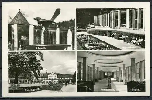 (0730) Bad Elster / Mehrbildkarte s/w - gel. 1954 - DDR - Nr. 2910  Ke 1401/53  G. Dick, Erlbach
